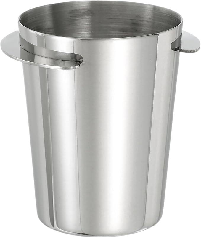 uxcell 51mm Coffee Grinder Powder Cup, Stainless Steel Espresso Coffee Powder Feeder, Espresso Coffee Machine Tools for Coffee Tamper (Silver)