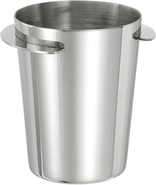 uxcell 51mm Coffee Grinder Powder Cup, Stainless Steel Espresso Coffee Powder Feeder, Espresso Coffee Machine Tools for Coffee Tamper (Silver)