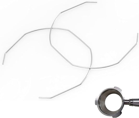 2 Pcs Portafilter Basket Spring Compatible with La Marzocco Portafilter Basket Wire L113 Portafilter Clip Replacement for Securing Insert Basket Expresso Machine Parts Accessories (58mm)