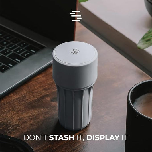 Staze Air Tight Smell Proof Container (148ml) – Vacuum Seal Stash Jar with UV Protection, Waterproof Food Storage Canister, Portable Small Smell Proof Jar for Coffee, Herb, Spice & Gummies - (CLOUD)