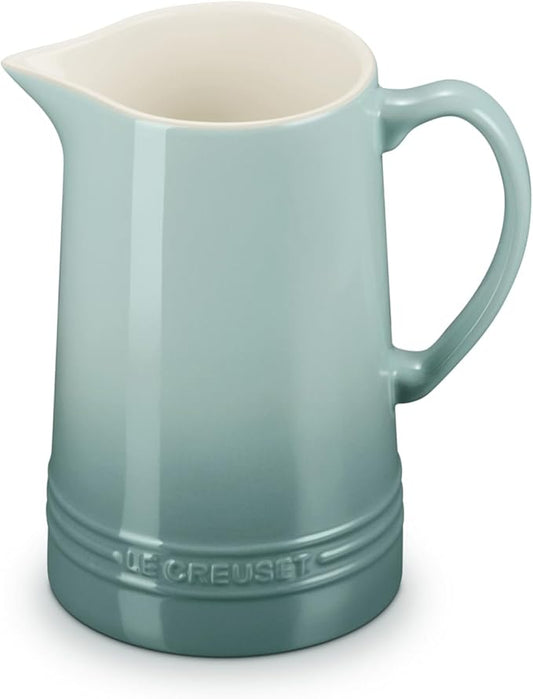 Le Creuset Stoneware Signature Pitcher, 1.6 qt., Sea Salt