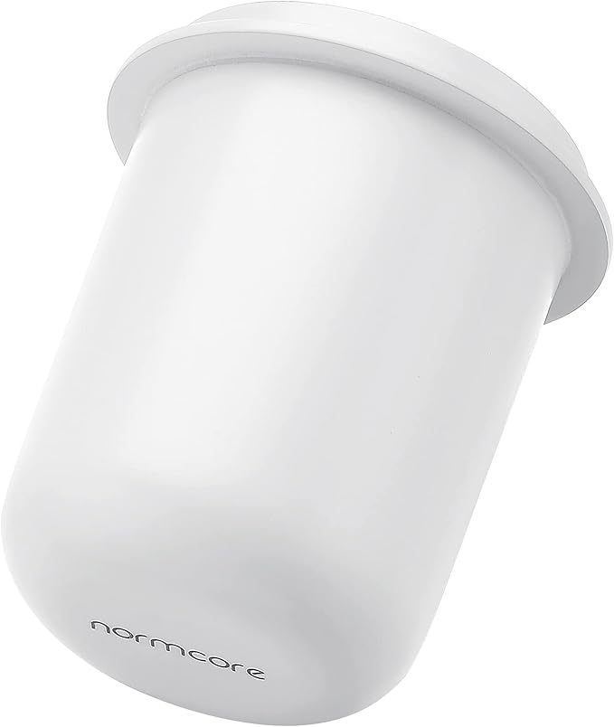 Normcore 58mm Dosing Cup - Espresso Coffee Dosing Cup Compatible with 58mm Portafilter - Non-stick coating White - 304 Stainless Steel - Espresso Machine Accessory