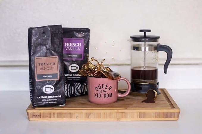 Toasted Almond Flavored Coffee, Specialty Arabica Coffee, Medium Roast, 12 ounce, Automatic Drip (Ground)