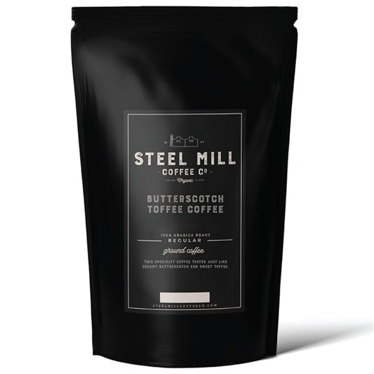 Steel Mill Coffee Co. German Chocolate Cake Flavored Coffee - 2 LB Whole Bean, Medium Roast, 100% Arabica, Vegan, Gluten-Free, Sugar-Free, Gourmet Coffee