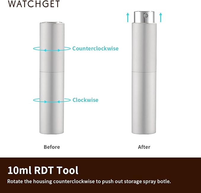 2PCS/10ml Coffee Bean Spray Bottle Espresso Spray Bottle Portable Empty Small Refillable Sprayer For Reducing Coffee Power Static,Silver