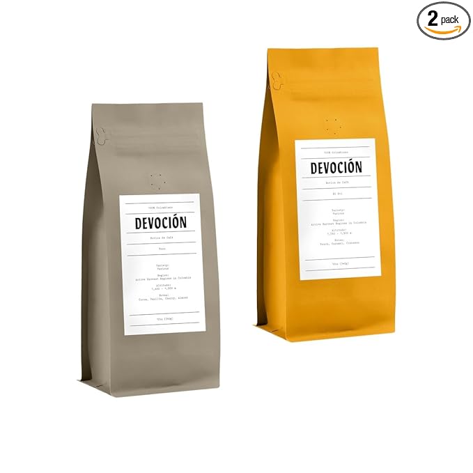 Bean Box Sampler - Roasted by Devocion, 2-Pack, Freshly Ground Coffee, Gourmet Coffee