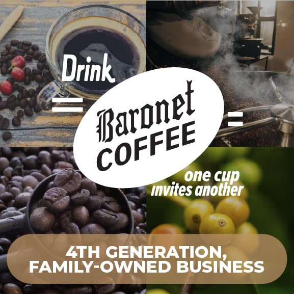 Baronet Coffee Pods [Organic Small Village-54 Pods] Single Cup Use Like Senseo - 3 Bags of 18 Single Serve 8 Gram, Regular Strength, Medium Roast [Organic Small Vill]