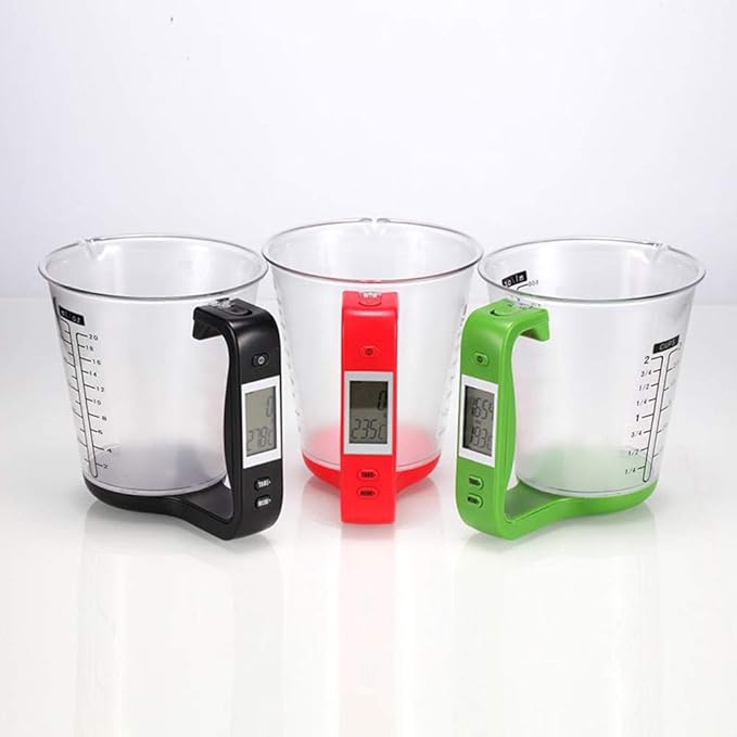 Arinda Kitchen Measuring Cup Scale LCD Digital Display for Baking Tea Weighting Coffee