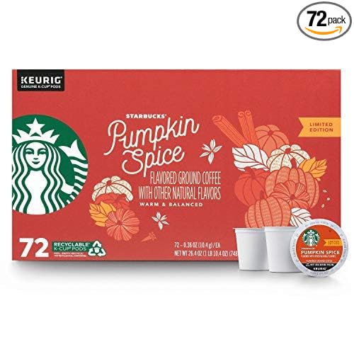Starbucks Coffee K-Cups, Pumpkin Spice (72 Count)