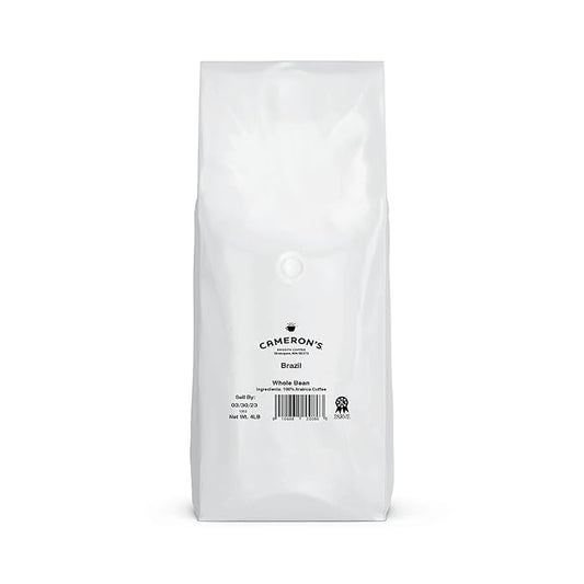 Cameron's Coffee Roasted Whole Bean Coffee, Brazil, 4 Pound
