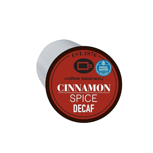 Cinnamon Spice Decaf Coffee Pods by Coffee Beanery | 192ct Bulk Flavored Decaf Coffee Pods Medium Roast Coffee