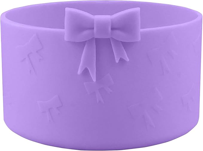 Bow Silicone Boot for Owala 32oz, Anti-Slip Protective Sleeve Bottom Bumper Protector for FreeSip, Twist, and Flip Stainless Steel Water Bottles Accessories,Dishwasher Safe and BPA Free