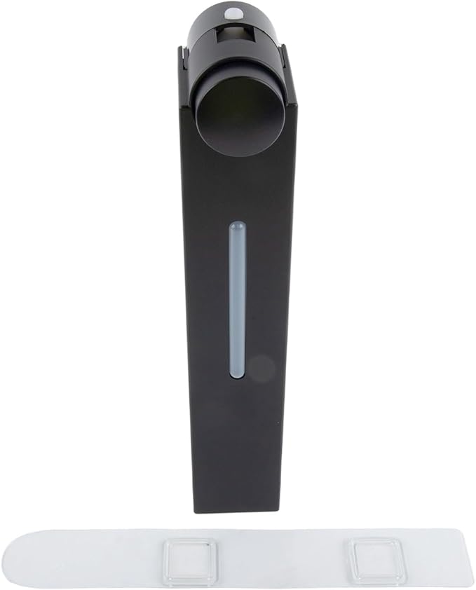 Wall Mounted Dispenser With Multiple Chambers Bathroom Soap Pump Container For Shampoo Shower Gel Conditioner Storage With Large Capacity 400Ml Transparent Window(Black Single)