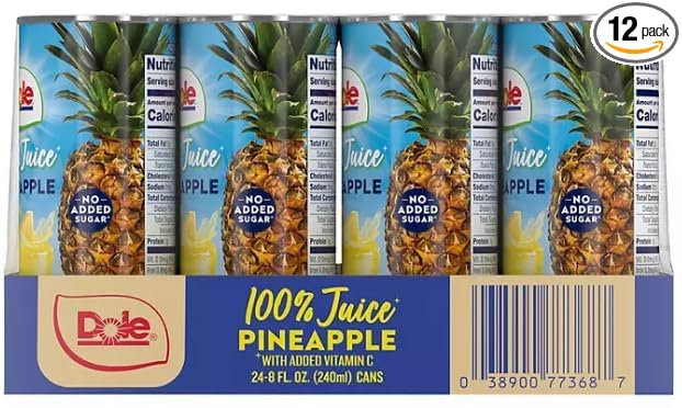 Goeshard- D0le 100% Pineapple Juice, 8 fl. oz., (12 count)