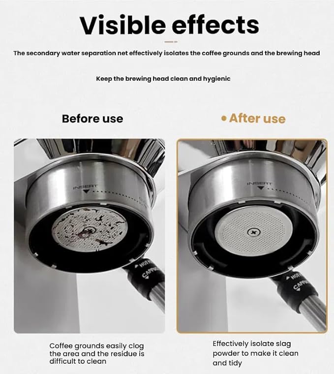 53.0mm Espresso Puck Screen-Food-Grade 316 Stainless Steel, 0.8mm Thickness, Reusable Filter for Espresso Portafilter-Compatible with Puck Screen 54mm Breville & Breville Coffee Accessories
