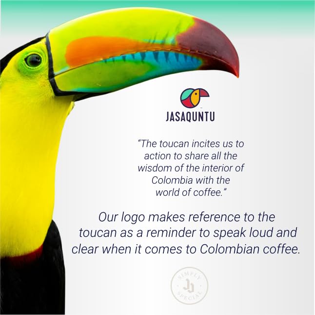Jasaquntu Specialty Coffee – Green Coffee Beans, Specialty Coffee in Size - 17.6 oz (500g), Select & Fresh Unroasted Coffee Beans, High- Quality & Distict Flavor, Pure Colombian Flavor