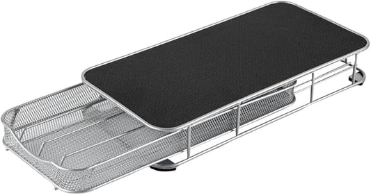 Restaurantware Restpresso 14.8 x 7.3 x 2.4 Inch Coffee Capsule Drawer 1 Heavy-Duty Pod Drawer - Holds 40 Nespresso Capsules Grip Top Iron Espresso Pod Organizer Mesh Tray Pods Not Included