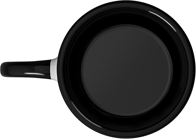 Skeleton Drinking Coffee - Minimalist Graphic Coffee Lover Ceramic Mug, Black/White