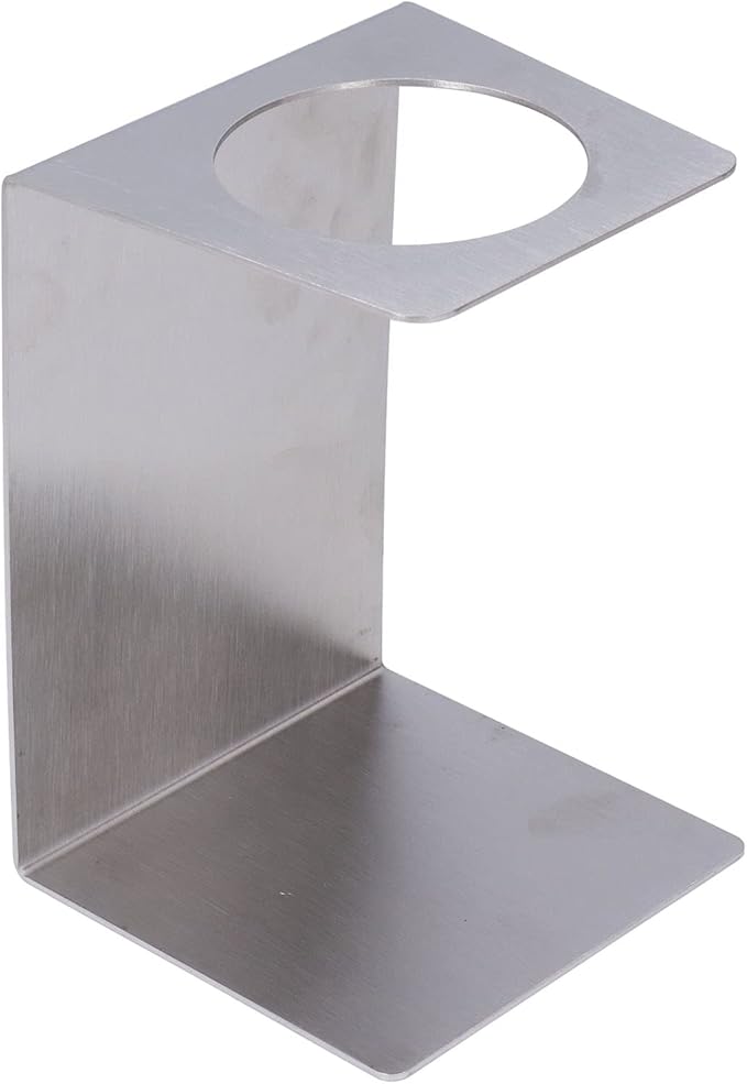 Pour over Coffee Dripper Stand, Samll Size Light Pour over Coffee Holder Stand Metal Reusable for Cafe Household (Brushed stainless steel color model)