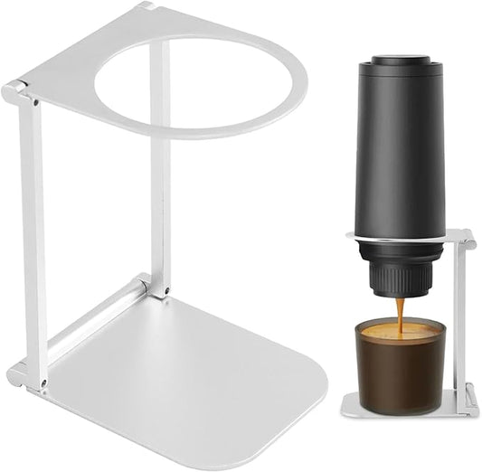 Pour Over Coffee Dripper Stand, Foldable Metal Travel and Camping Gadgets Coffee Dripper Station Rack for Portable Hand Press Espresso Maker