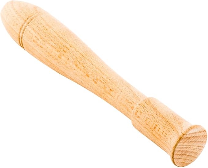 Restaurantware Bar Lux 7.5 Inch Cocktail Muddler 1 Break-Resistant Drink Muddler - Streamlined Design Durable Natural Wood Bar Muddler Crush Herbs Spices And Berries