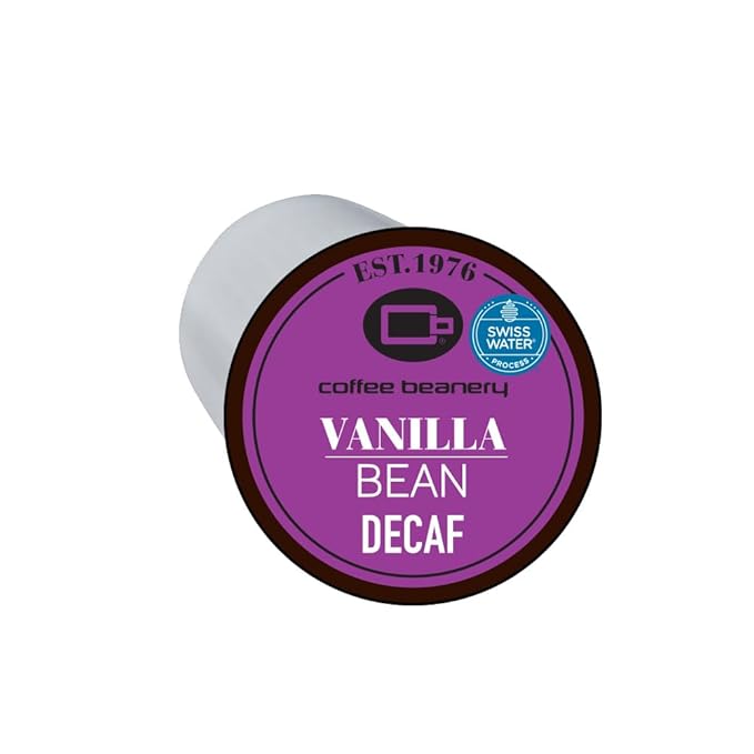 Vanilla Bean Decaf Coffee Pods by Coffee Beanery | 192ct Bulk Flavored Decaf Coffee Pods Medium Roast Coffee