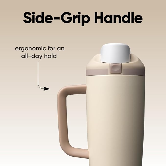 Owala FreeSip Tumbler - Stainless Steel - 30-oz. - Tan (Lightly Toasted)