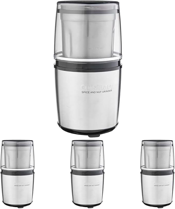 Cuisinart SG-10 Electric Spice-and-Nut Grinder,Stainless/Black,Mini,(Pack of 4)