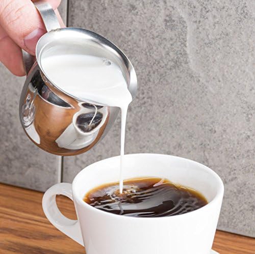 Betolla (2 Pack) 5 oz Stainless Steel Bell Creamer – Bell-Shaped Mini Pitchers for Serving Cream, Milk, Syrups & More