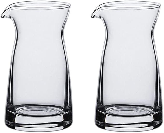 2pcs Glass Creamer Pitcher Sauce Serving Pitcher Milk Creamer Jug,100ml