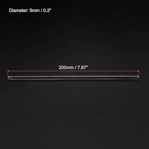 MECCANIXITY 3.3 Borosilicate Glass Stick 7.87" Length 5mm Dia Stir Rod Mixing Tools with Both Ends Round for Lab Kitchen Science 3Pcs