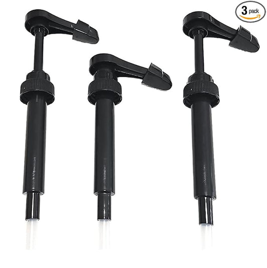 Syrup Pump with Tip Cover for Jordan’s Skinny Syrups Mixes 750ml (25.4 fl.oz) Bottles (Pack of 3). FDA Compliant. BPA Free. Product of Bayside Traders®