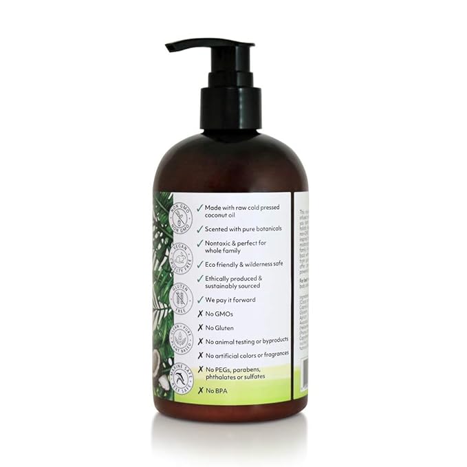 Coco Fiji Face & Body Lotion Infused With Coconut Oil | Lotion for Dry Skin | Moisturizer Face Cream & Massage Lotion for Women & Men |Coconut Lime 12 oz, Pack of 1