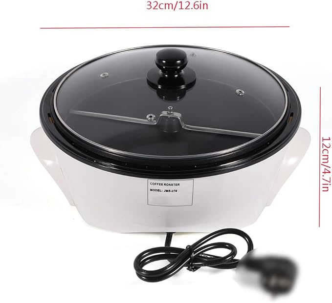 Home Coffee Roaster Machine with 1500g Max Capacity - for Coffee Bean Roasting - 800w Power and Non-Stick Pan - Featuring Lights Out Device for Safe Roasting