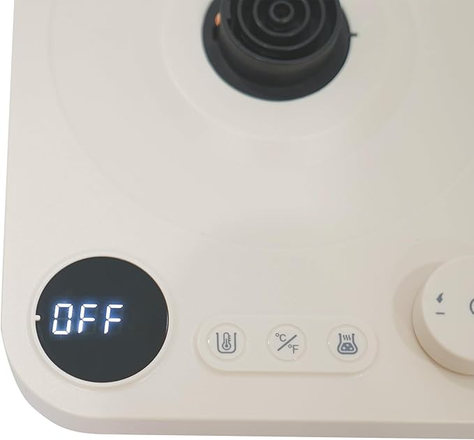 Electric Kettle 0.9L, Fast Boiling Water Heater with Stainless Steel Inner, 1-24H Insulation Design, Gooseneck Electric Kettle for Pour Over Coffee, Brew Tea, Boil Hot Water, White