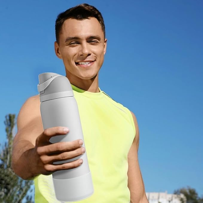 2PCS Silicone Water Bottle Boot, Compatible with Owala 24oz 32oz 40oz, Protective Anti-Scratch & Anti-Dent No Noise Sleeve Cover for FreeSip/Twist/Flip Water Bottles (Transparent, 32oz)
