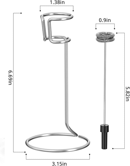 Maestri House Rechargeable Milk Frother Holder and Whisk Rod.Compatible with MMF-BX07, MMF-BX07-L, MMF-BX07-A and MHMF06.