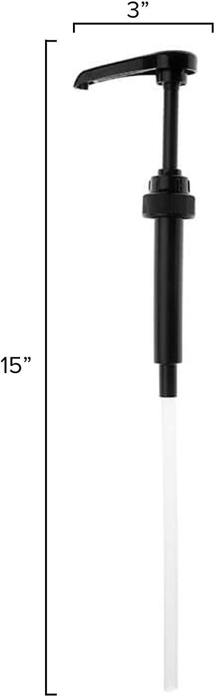 DZHJKIO Black Syrup Pumps, Fits 25.4 Oz/750Ml Bottles (Pack of 2)