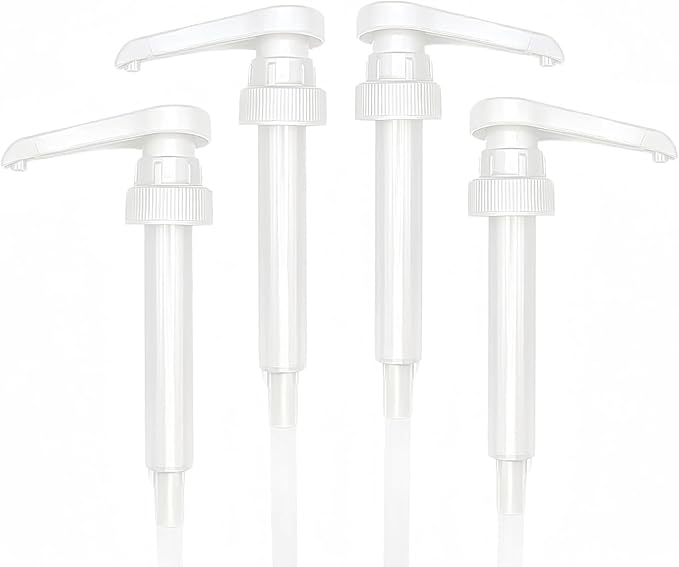 Coffee Syrup Pump Dispenser, 4 Pack for 750ml/25.4 oz Bottles