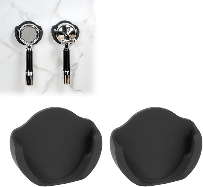 Magnetic Portafilter Holder for 58mm Espresso Handles,Wall or Metal Mount Organizer for Home and Coffee Stations,2 pack