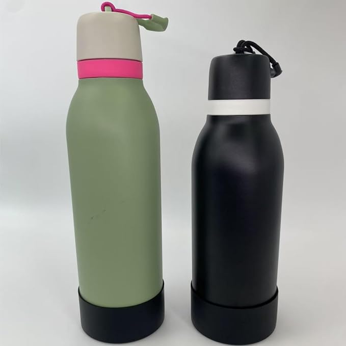 Replacement Lid Compatible with Owala FreeSip Twist Insulated Stainless Steel 18oz 24oz Water Bottle (Black)