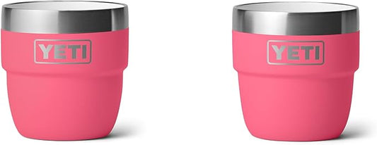 YETI Rambler 4 oz Stackable Cup, Stainless Steel, Vacuum Insulated Espresso/Coffee Cup, 2 Pack