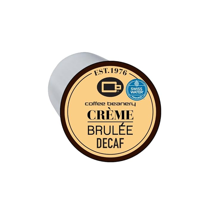 Creme Brulee Decaf Coffee Pods by Coffee Beanery | 192ct Bulk Flavored Decaf Coffee Pods Medium Roast Coffee