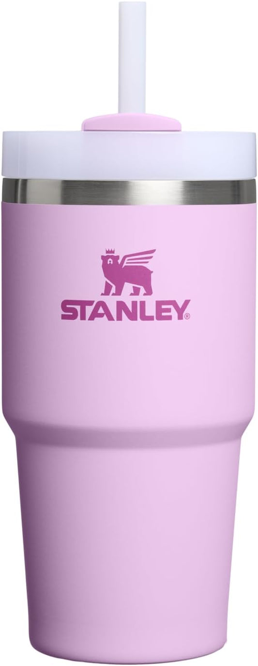 STANLEY Quencher H2.0 Tumbler with Handle and Straw 20 oz | Flowstate 3-Position Lid | Cup Holder Compatible for Travel | Insulated Stainless Steel Cup | BPA-Free | Soft Orchid