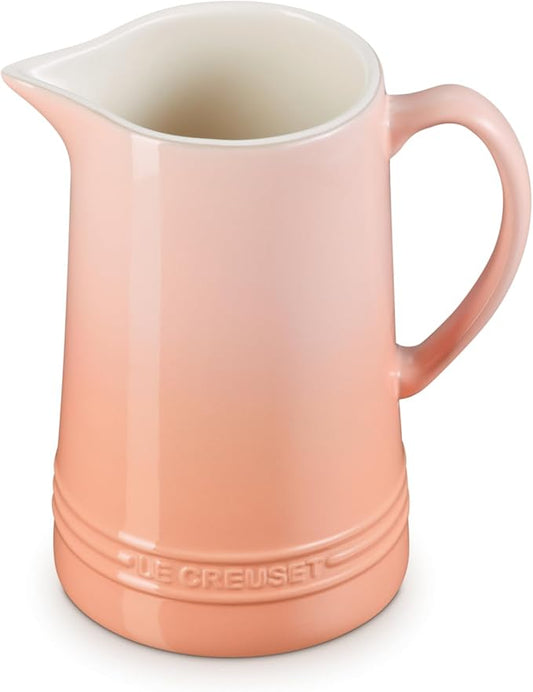 Le Creuset Stoneware Pitcher, 1.6 qt., Peche