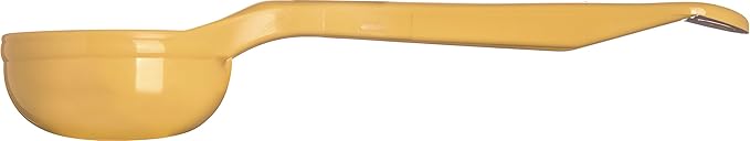 Carlisle FoodService Products Measure Miser Solid Measuring Spoon with Short Handle, 1 Ounce, Yellow (Pack of 5)