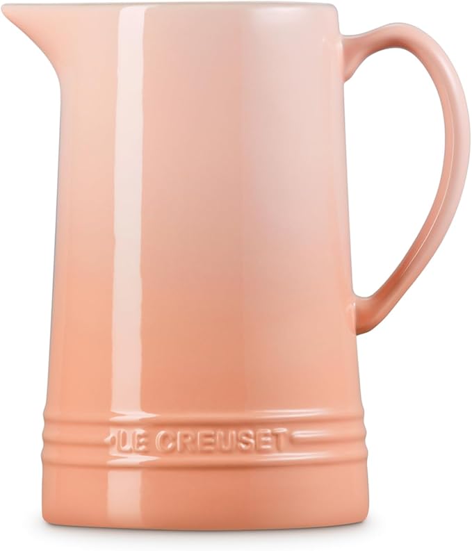 Le Creuset Stoneware Pitcher, 1.6 qt., Peche