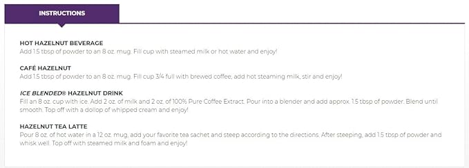 The Coffee Bean & Tea Leaf Hazelnut Powdered Creamer for Coffee, Lattes, Baking, and Drink Mixes, Hazelnut, 22oz. Tin