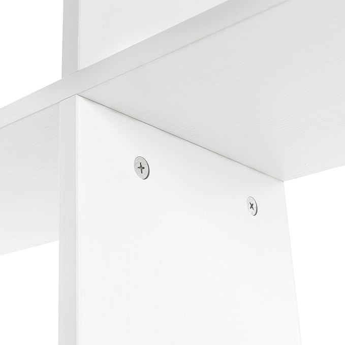 Industrial Pipe Wall Shelf with 8 Hooks – 3-Tier 42" White Floating Shelf | 55lb Load Carbon Steel & MDF for Kitchen Coffee Bar Bathroom Office Storage