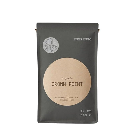 Crown Point Espresso - Certified Organic - Roasted by Sightglass Coffee - Whole Bean Coffee - 5 Pound Bag